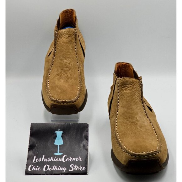 Geox Mens Tan Suede Leather Respira Slip-On Chelsea Chukka Boots Sz 10 (43) 2834 - Picture 2 of 16